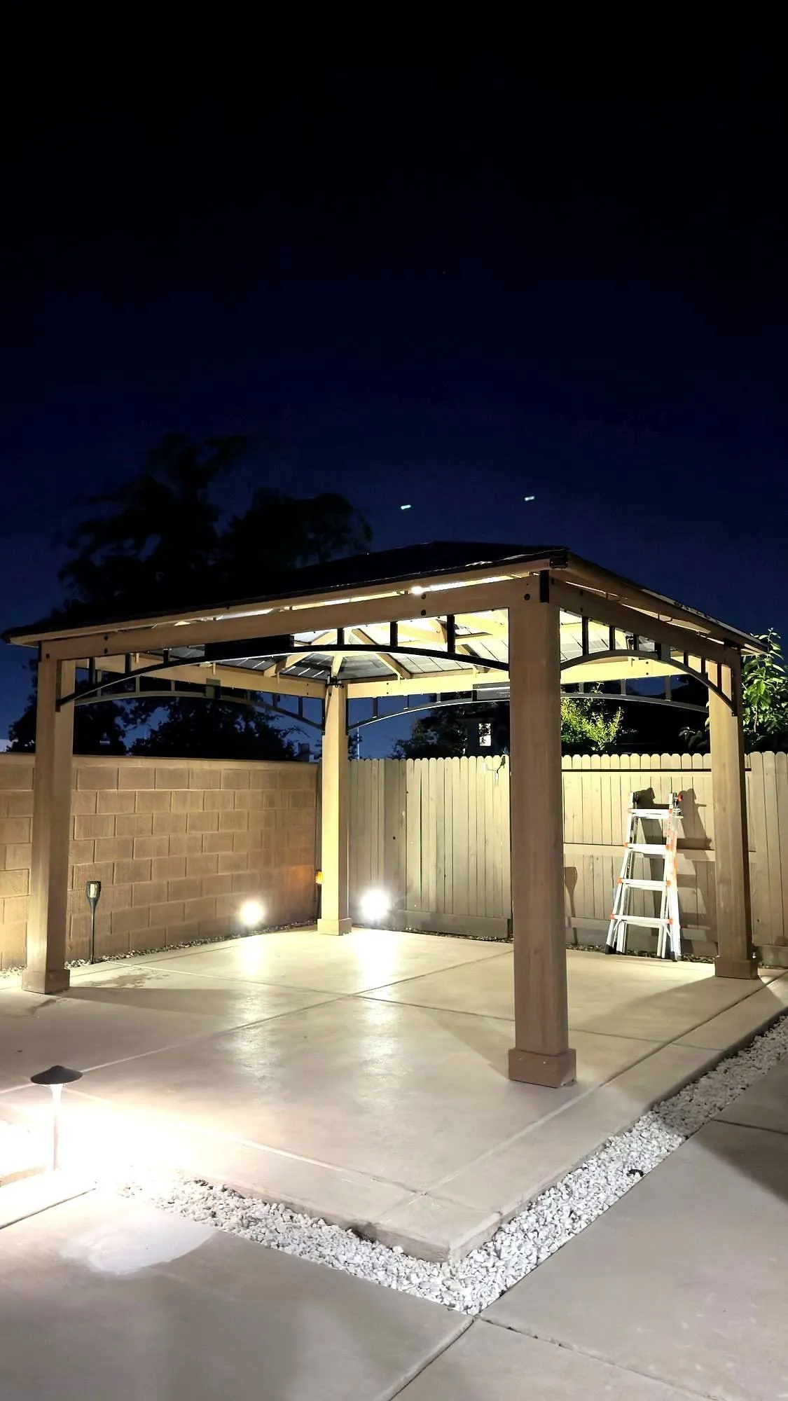 Client said the pad was ten by ten. It was not. Built it level anyway.
